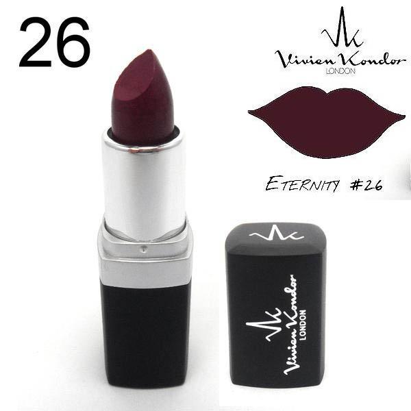 Vivien Kondor Vegan Friendly MATTE Lipstick - Eternity Mörkröd