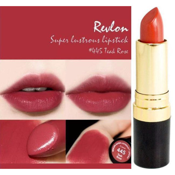 Revlon Super Lustrous Crème Lipstick - 445 Teak Rose Mörkrosa