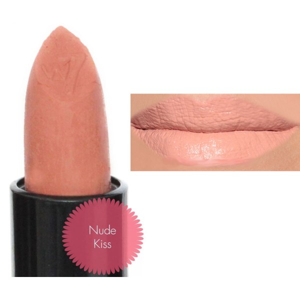 W7 Limited Edition Nude Kiss Naked Colour Lipstick - Nude Kiss Rosa Tonade Nude