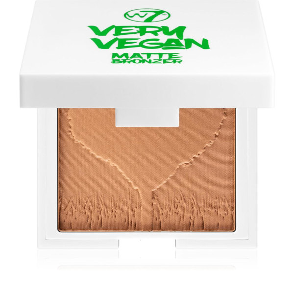 W7 Very Vegan Matte Bronzer Compact With Mirror-Sun-Kissed Brons
