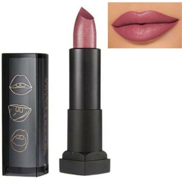 Maybelline Metallic Matte Lipstick-Platinum Rose Brun
