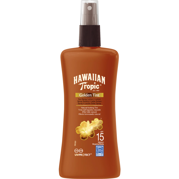 Hawaiian Tropic Golden Tint Spray Lotion SPF15 200 ml
