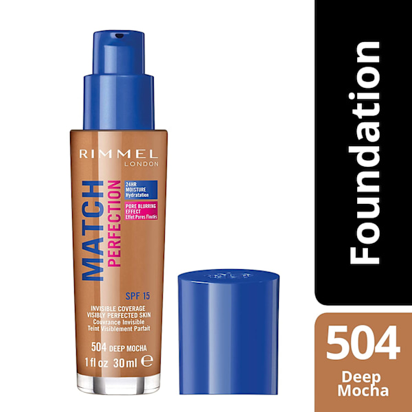 Rimmel Match Perfection Light Foundation SPF18-Deep Mocha Mörkbrun