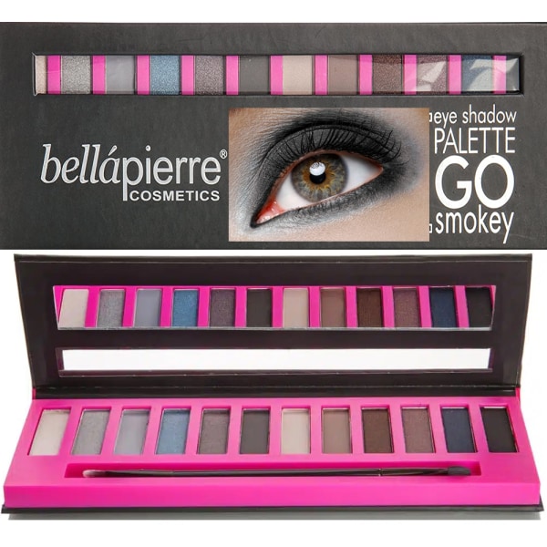 Bellapierre 100% Pure Minerals Eye Shadow Palette - Go Smokey flerfärgad