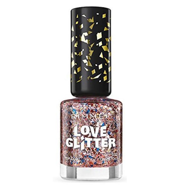Rimmel London Love Glitter Nail Polish -033 Tinsel Toes multifärg