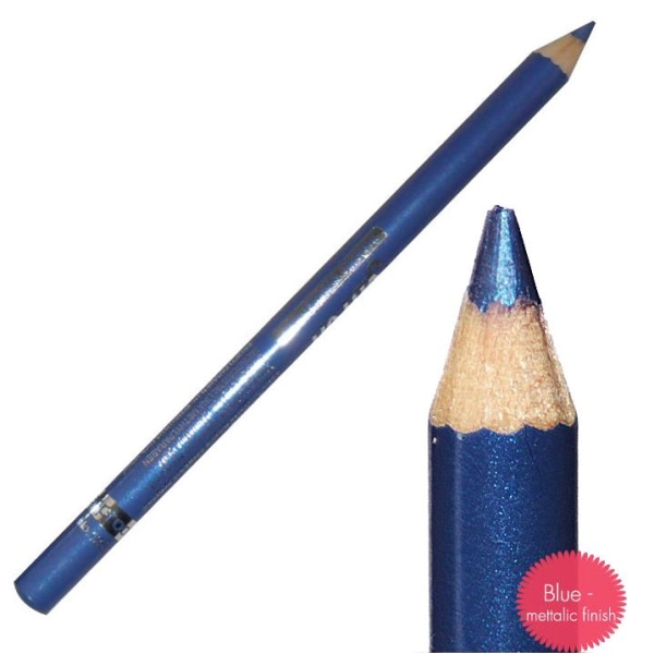 Saffron Metallic Waterproof Eyeliner-Metallic Blue Blå