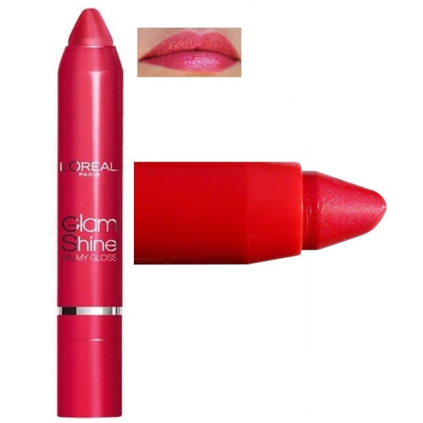 L'Oreal Glam Shine Balmy Lip Gloss - 901 Sorbet Rose Röd
