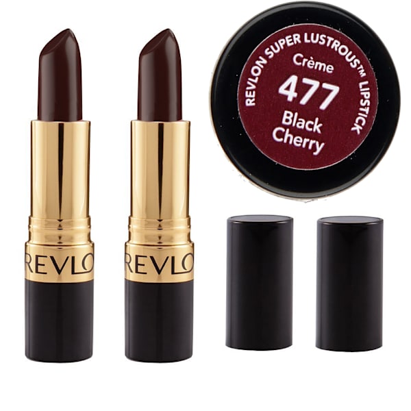 2st Revlon Super Lustrous Creme Lipstick-Black Cherry brown-violet