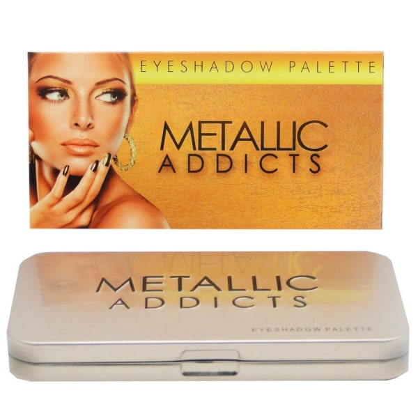 Saffron Addicts Metallic Eyeshadow Palette multifärg