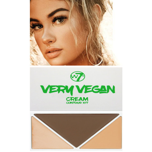 W7 Very Vegan Cream Contour Kit - Medium Tan multifärg