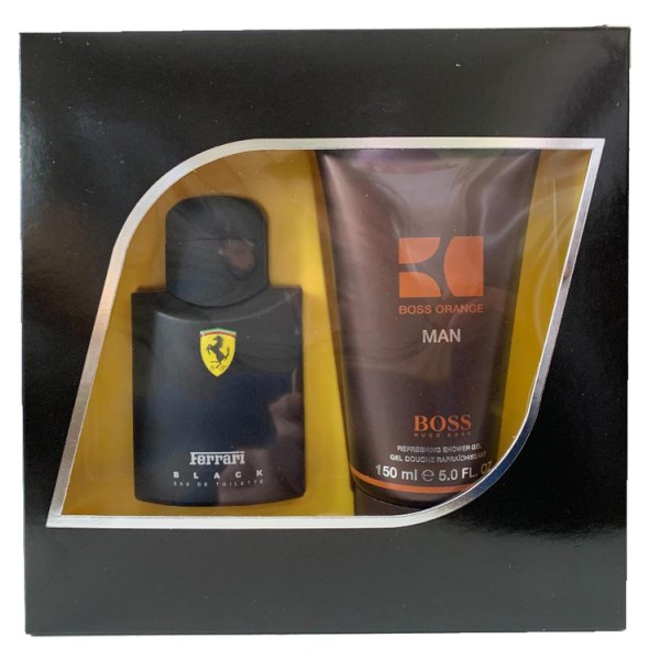Ferrari Black EdT 75 ml + Hugo Boss Orange Shower Gel 150ml