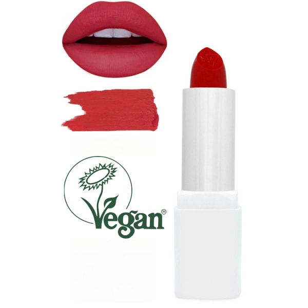 W7 VERY VEGAN Moisture Rich Lipstick-Purest Poppy Poppy Red