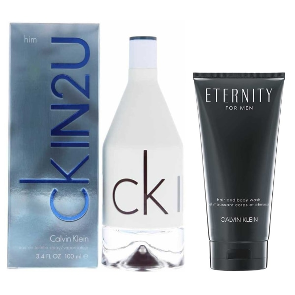 Calvin Klein CK In 2U Him EDT 100ml + Eternity Men Hair & Body Wash 100ml