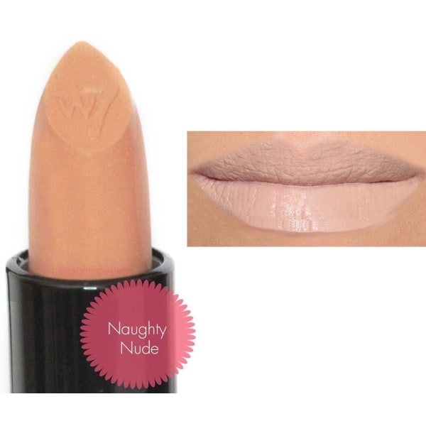 W7 Limited Edition Nude Kiss Naked Lipstick - Naughty Nude Light Beige