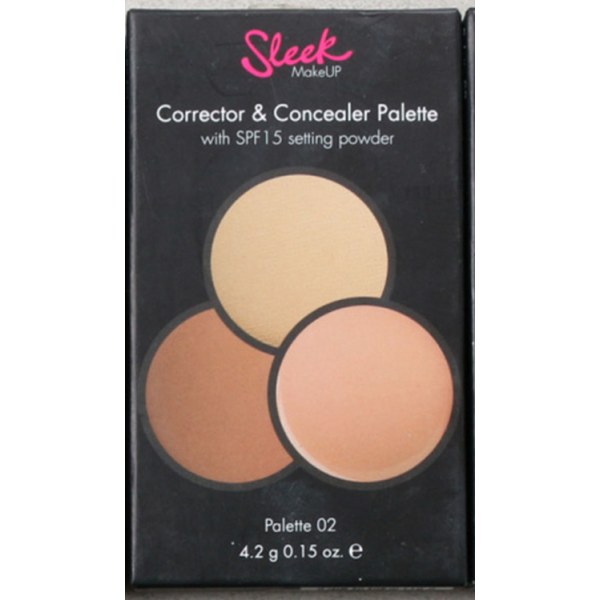 Sleek Corrector & Concealer Palette SPF15 No.2 flerfärgad