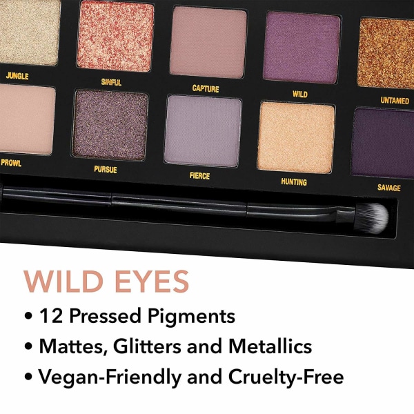 W7 Wild/Leopard Eyes Pressed Pigments Vegan Friendly Palette-On multifärg