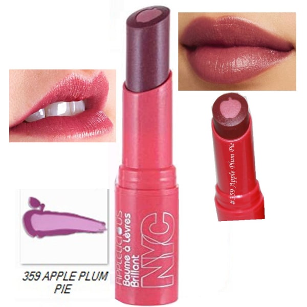 NYC Applelicious Glossy Lip Balm - Apple Plum Pie Mörklila