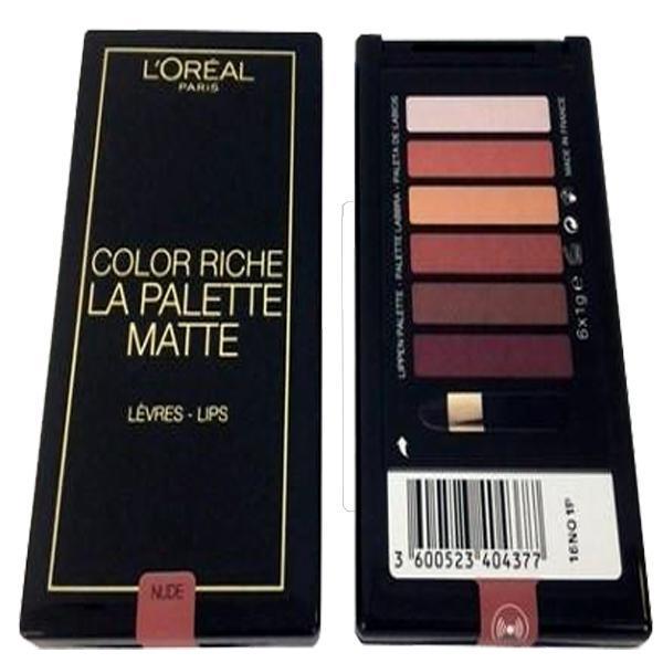 L'Oréal Paris Color Riche Lip Palette - Matte Nude multifärg