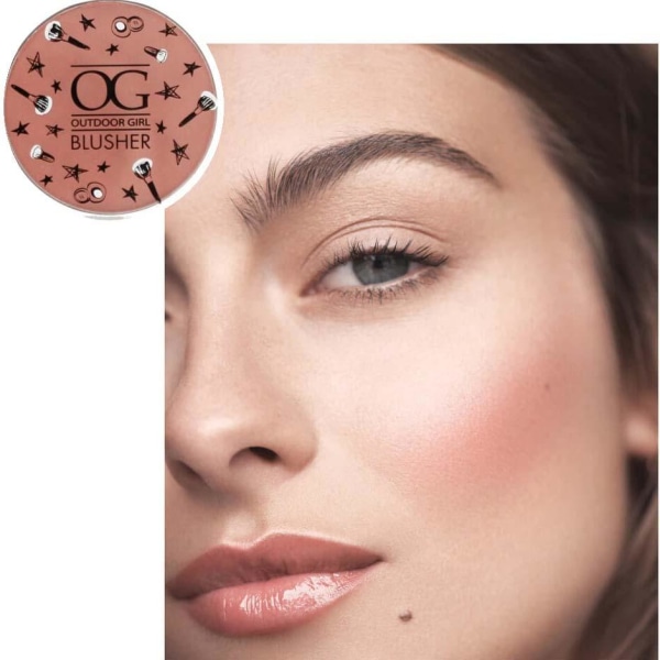 Outdoor Girl Powder Blusher Compact - Almost Nude Beige