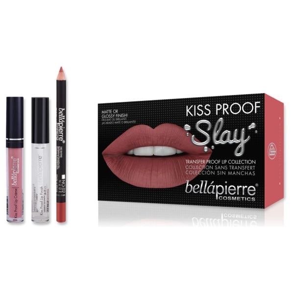 Bellapierre Kiss Transfer-Proof Liquid Lipstick Kit - Nude