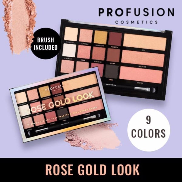 Profusion Rose Gold Look Eye & Face Large Palette multifärg
