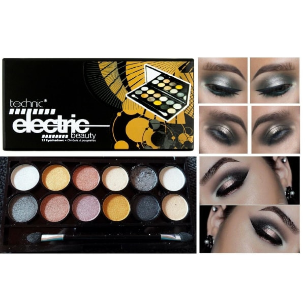 Technic Electric Beauty METALIX EyeShadow Palette for Smokey Eye multifärg