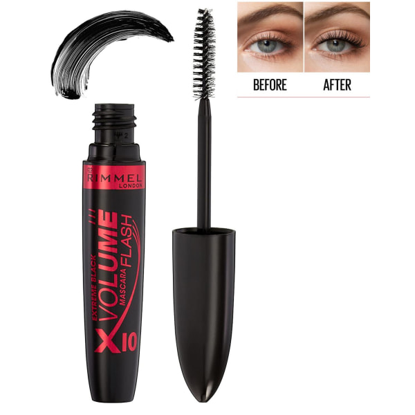 Rimmel Volume Flash X10 Mascara - EXTREME Black Svart