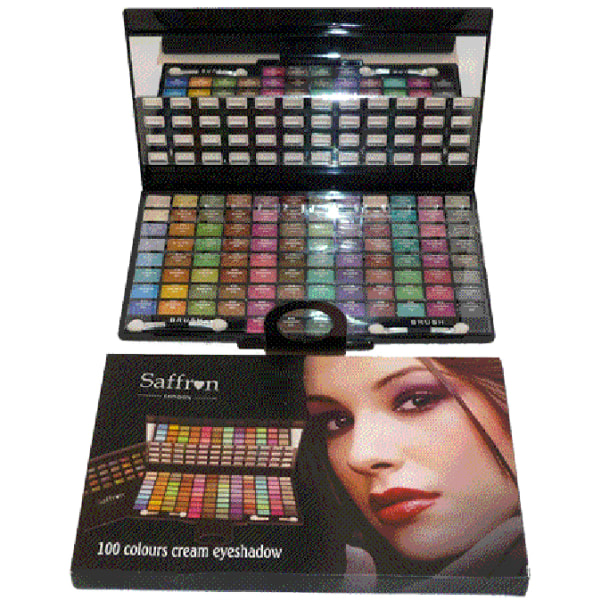 Saffron 100 Colour Cream Eyeshadow Set flerfärgad