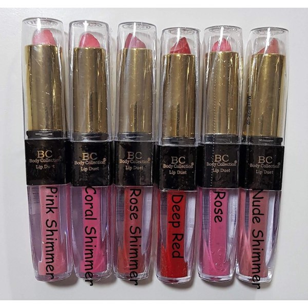 Body Collection Lip Duet-Lipstick&Lip Gloss-Coral Shimmer Röd 9d37 | Red |  150 | Fyndiq
