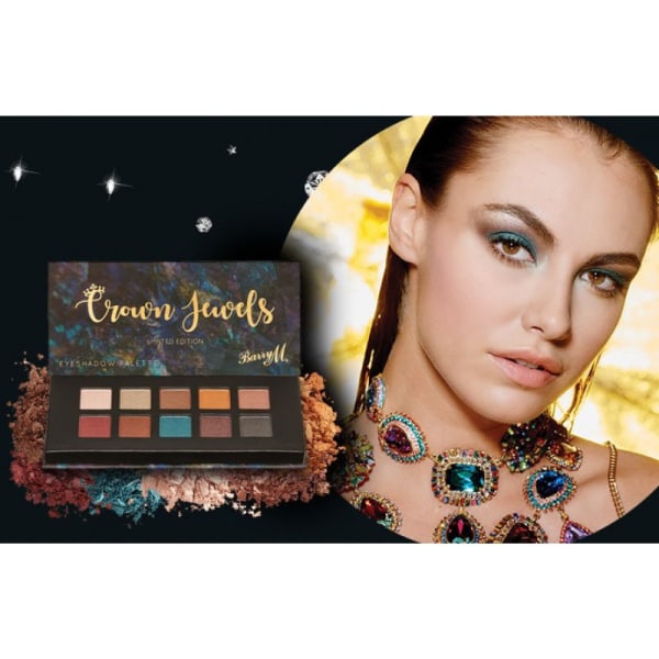 Barry M Crown Jewels Limited Edition VEGAN Metallic Eye Palette flerfärgad