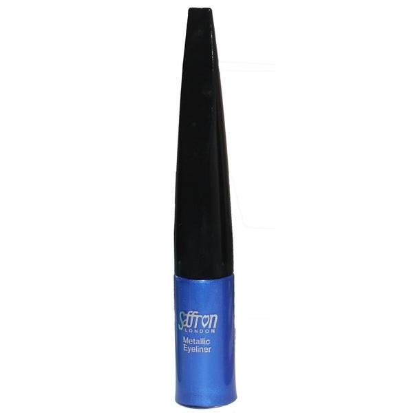 Saffron METALLIC Liquid Eyeliner - Metallic Electric Blue Blå