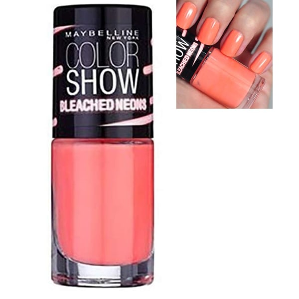 Maybelline Show NEON Lacquer-242 Coral Heat Rosa guld
