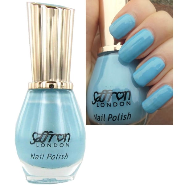 Saffron Pearl Shades Nail Polish - Bikini Blue Ljusblå