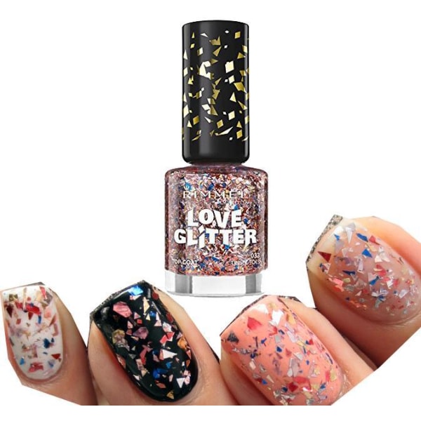 Rimmel London Love Glitter Nail Polish -033 Tinsel Toes multifärg