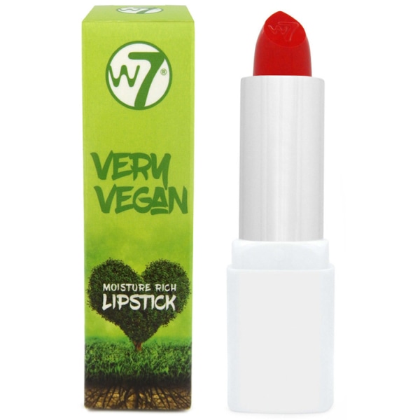 W7 Very Vegan Moisture Rich Lipstick-Calming Crimson Dark Red