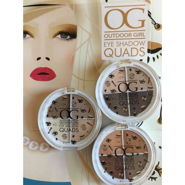 Outdoor Girl Eye Shadow Quads - Caffe Latte multifärg