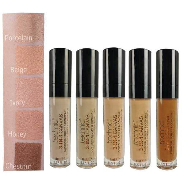 Technic 3-in-1 Canvas Full Coverage Concealer-Chestnut Brons