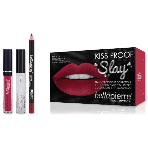 Bellapierre Kiss Transfer-Proof Lip Liquid Kit-Hibiscus Hibiscus