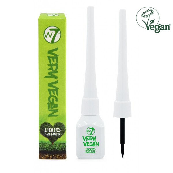 W7 Very Vegan Liquid Eyeliner-Black svart