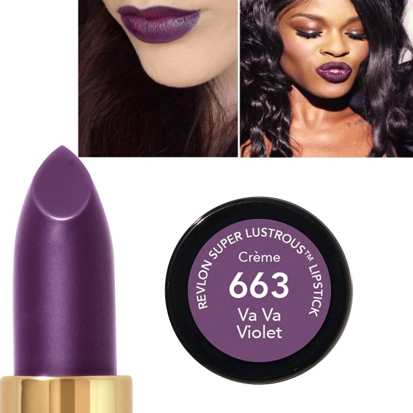 Revlon Super Lustrous CREME Lipstick - 663 Va Va Violet Navy-Violet