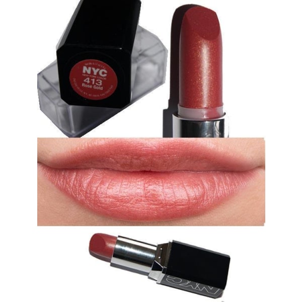 NYC Color Ultra Last Lipstick - Rose Gold Rosa guld
