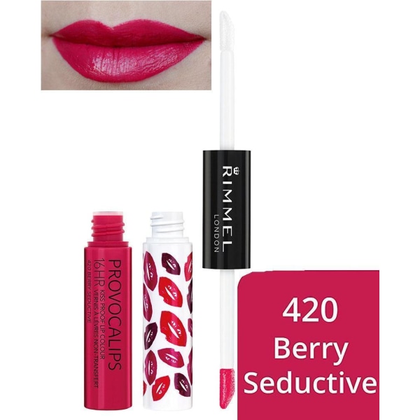 Rimmel Provocalips 16hr Kissproof Lip Colour-420 Berry Seductive Tranbär
