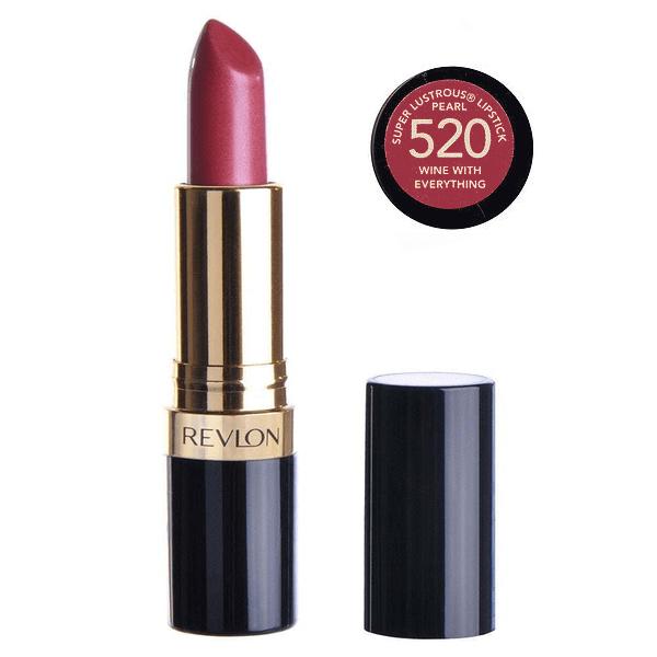 Revlon Super Lustrous Pearl Lipstick - 520 Wine with Everything red wine