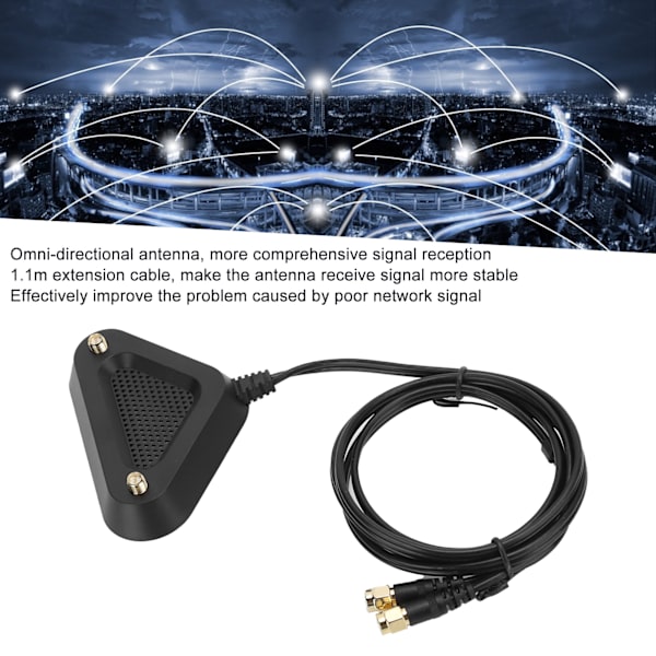 Antenne magnetisk base dock RP-SMA hunn til RP-SMA hunn forlengelseskabel fast brakett (forlengelseskabel base)