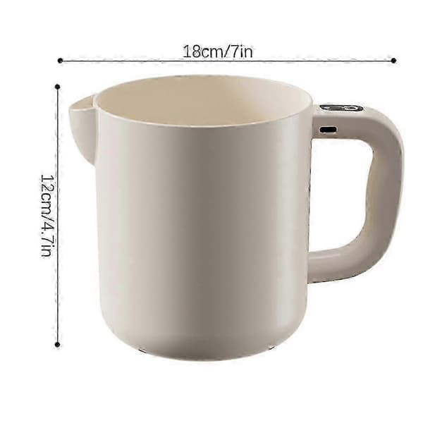 Kompakt og brukervennlig halvautomatisk eggeblander - Multifunksjonell for egg, melk og baking White