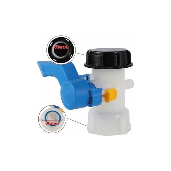 60 mm IBC-adapter – 1000 liters plasttankventil – Vandtæt forbindelse til regnvandstank – Nem installation