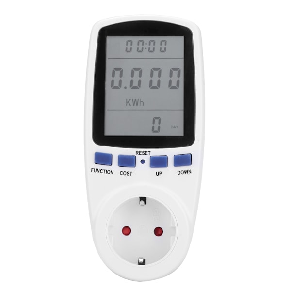 Effekt Watt Spänning Ampere Mätare för Hushållsapparater, Avancerad Digital LCD-skärm Säkerställer Noggrann Energiförbrukningsspårning med Överbelastning