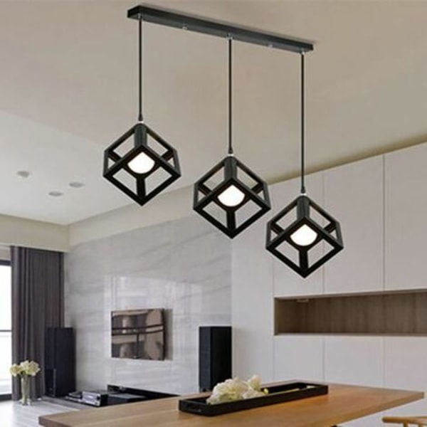 Pendant Lamp Ceiling Lamp Cube Light Fixture 3 Lights,