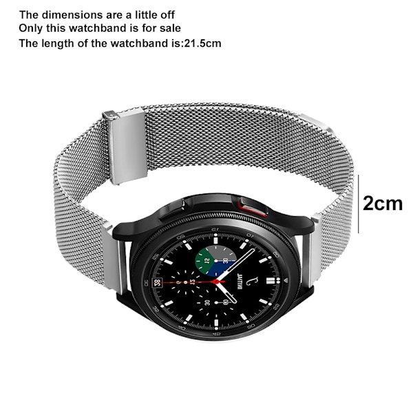 Metalrem til Samsung Watch5, Watch4-20mm
