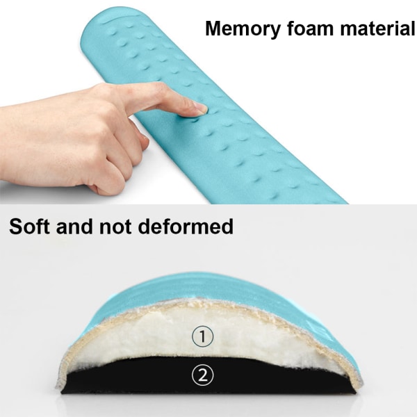 1 sarja Memory Foam -hiiren ja näppäimistön rannetukipehmusteet